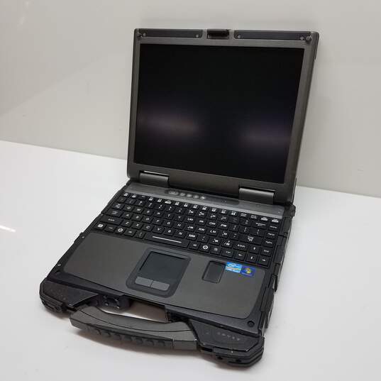 UNTESTED Gatac B300 Rugged Laptop Intel i5 CPU Gray/Black image number 1