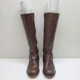 Steve Madden Toureg Leather Buckle Riding Boots Women's Size 6M