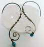 Artisan Sterling Silver Howlite & Pearl Necklace & Earrings 59.1g image number 4