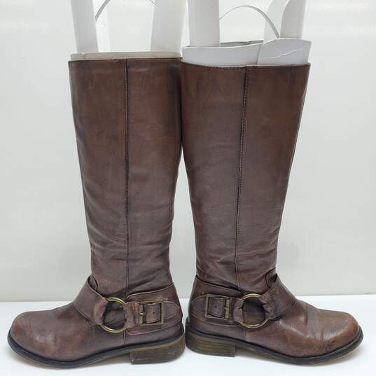 Steve Madden Toureg Leather Buckle Riding Boots Women's Size 6M image number 2