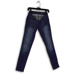 Kensie Jeans Light Wash Distressed Skinny raw Hem Denim Women's Size 10