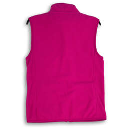 Womens Pink Fleece Mock Neck Sleeveless Full Zip Golf Vest Size Medium alternative image