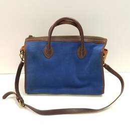 Madewell Suede Leather 1937 The Camden Satchel Blue alternative image