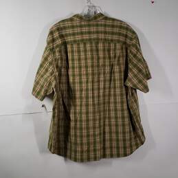 Mens Cotton Plaid Chest Pockets Short Sleeve Collared Button-Up Shirt Size XXL alternative image