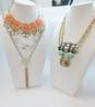 Loft Silver Tone & Gold Tone Crystal Fashion Necklaces 332.4g image number 1