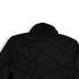 Womens Black Long Sleeve Mock Neck Full-Zip Quilted Jacket Size XS image number 4