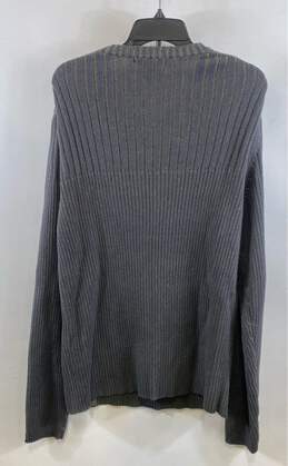 NWT Calvin Klein Mens Gray Cotton Long Sleeve Ribbed Pullover Sweater Size XL alternative image