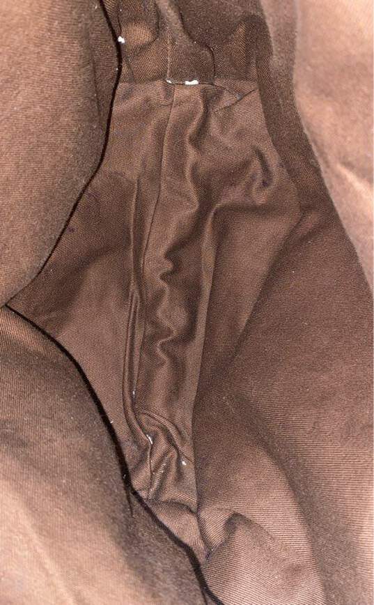 Guerin Beverly Hills Brown Leather Suede Shoulder Hobo Tote Bag image number 5
