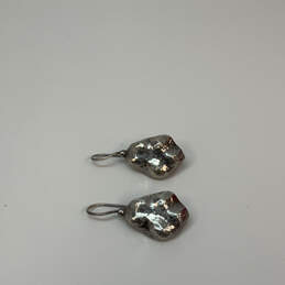 Designer Silpada 925 Sterling Silver Hammered Fish Hook Drop Earrings alternative image