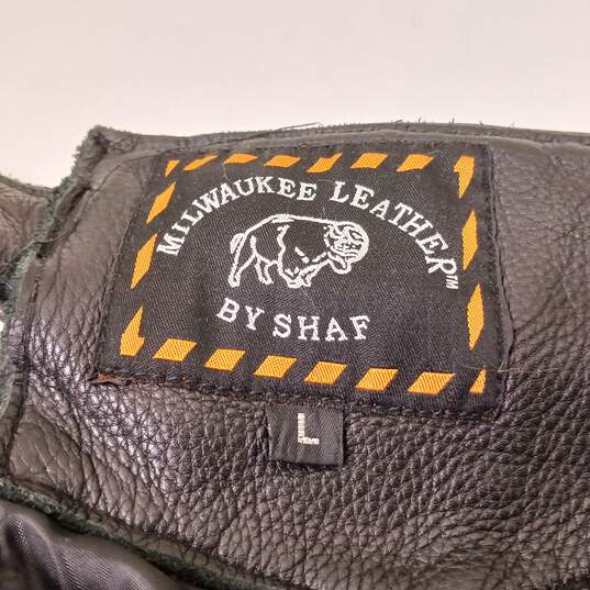 Milwaukee Black Leather Chapps size Large image number 3