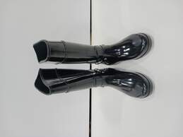Black Rubber Rain Boots Size 2