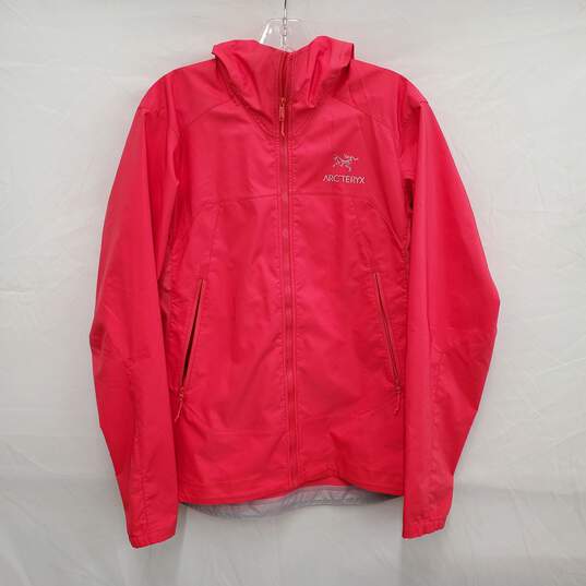 Arc'Teryx WM's Tenquille Pink Hooded Windbreaker Size L image number 1