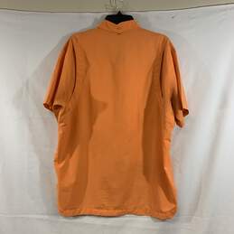 Men's Orange Under Armour Short Sleeve Button-Up, Sz. L alternative image