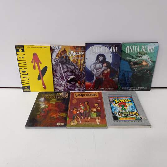 7pc Bundle of Assorted Graphic Novels image number 1