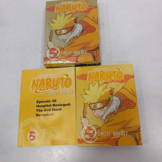 Bundle of Six Shonen Jump Naruto Anime DVD Box Sets image number 3