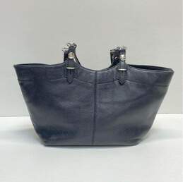 COACH F16174 Black Leather Tote Bag alternative image