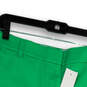 NWT Womens Green Stretch Ultra Low Rise Pockets Chino Shorts Size 10 image number 3