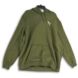 Mens Green Long Sleeve Drawstring Pullover Hoodie Size 3XL