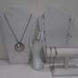 Bundle of Assorted Silver Tinted Fashion Jewelry image number 1