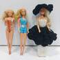 3PC Vintage Barbie Dolls w/ Outfits Bundle image number 1