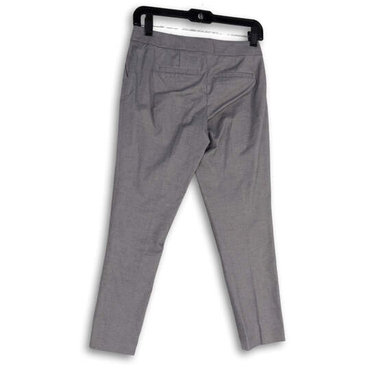 Womens Gray Slash Pockets Flat Front Straight Leg Dress Pants Size 00P image number 2