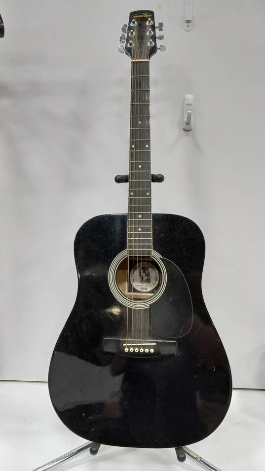 Black Santa Rosa Acoustic Guitar image number 1