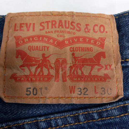 Levi's 501 Straight Jeans Men's Size 32x30 image number 3
