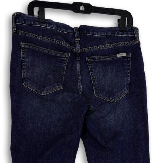 Womens Blue Denim Medium Wash Pockets Stretch Straight Leg Jeans Size 6 image number 4