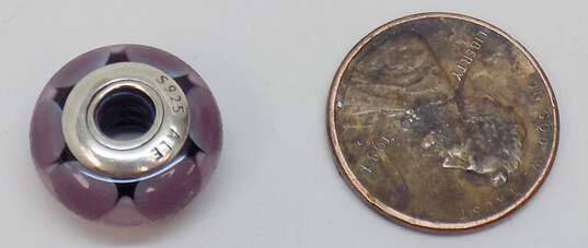 925 Pandora Retired Captivating Purple Glass Charm image number 2