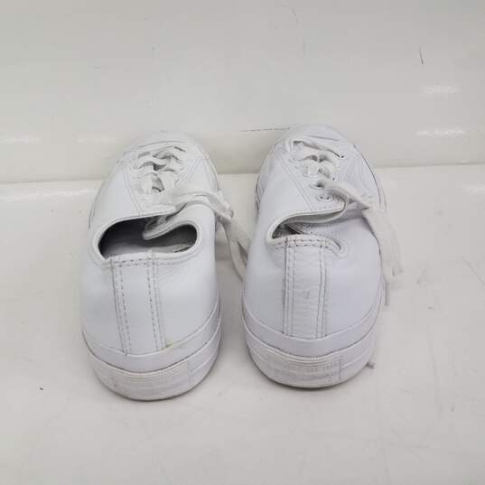 Converse White Leather Chuck Taylor Shoes Size 10 image number 4