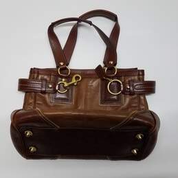 Vintage Coach Shoulder Bag Leather Brown