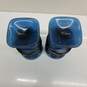 Set of 2 Vintage Noritake Spotlight Blue 6 in. Footed Water Goblets image number 2