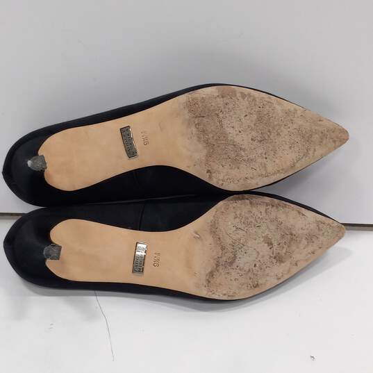 Badgley Mischkas Women's Gardenia Black Satin Rhinestone Heels Size 9.5M IOB image number 7
