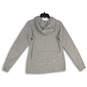 Womens Gray Long Sleeve Drawstring Pullover Hoodie Size Medium image number 2