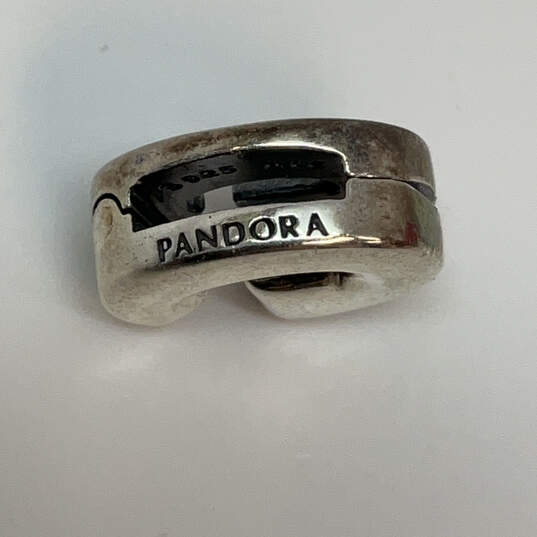 Designer Pandora S925 ALE Sterling Silver Letter G Clip-On Beaded Charm image number 4