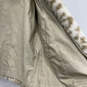 Womens Beige Long Sleeve Open Front Regular Fit Reversible Fur Coat Size M image number 4