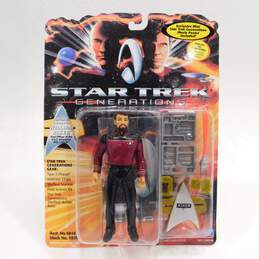 Sealed Star Trek Generations Action Figures Jean-Luc Picard William Riker Worf alternative image