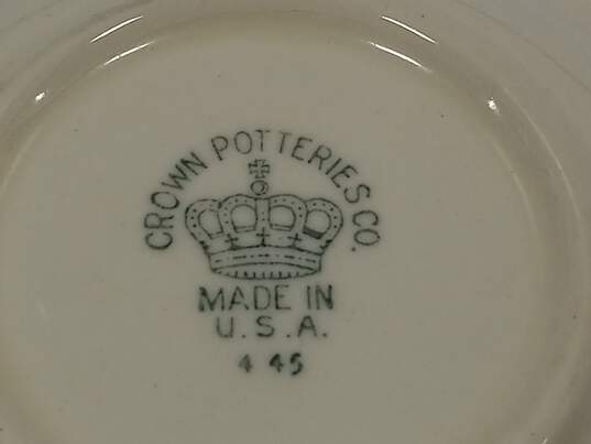 Vintage Crown Potteries Co. Dishes Assorted 6pc Bundle image number 4
