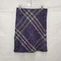 Burberry London WM's Blue & Gray Wool Plaid Skirt Size 10 Authenticated image number 1