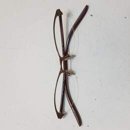 Valentino Bronze Slim Rectangle RX Eyeglasses