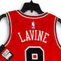 NWT Mens Red Dri-Fit Chicago Bulls Zach Lavine #8 NBA Jersey Size 48 image number 4