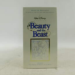 Walt Disney Classic Beauty and the Beast WORK IN PROGRESS VHS - New Sealed