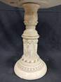 Vintage Faux Marble Carved Table image number 2