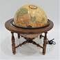 Vintage Illuminated World Globe Lamp With Wood Stand image number 3