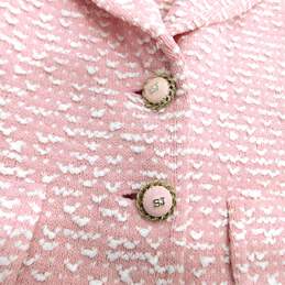 Women's St. John Collection Pink 2 Piece Knit Blazer & Skirt