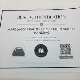 AUTHENTICATED MARC JACOBS RALEIGH LEATHER SATCHEL HANDBAG NWT alternative image