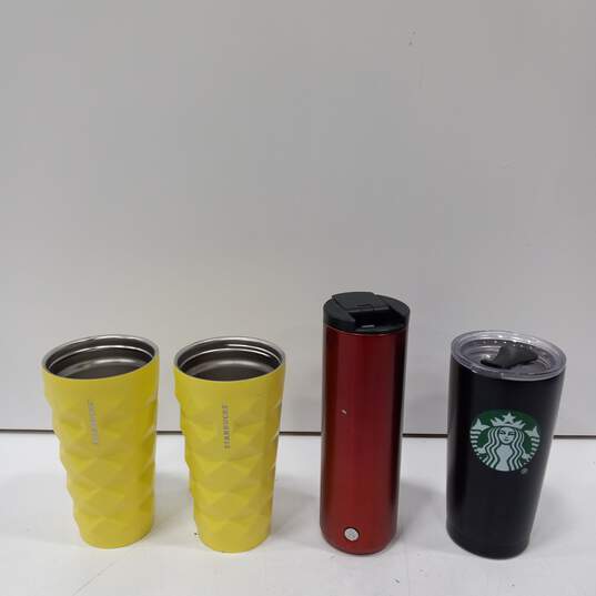 12pc Set of Assorted Metal Starbucks Tumblers image number 6