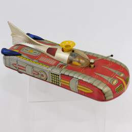 Vintage Astronef Electrique Ship Space Battery Operated Tin Toy Parts or Repair