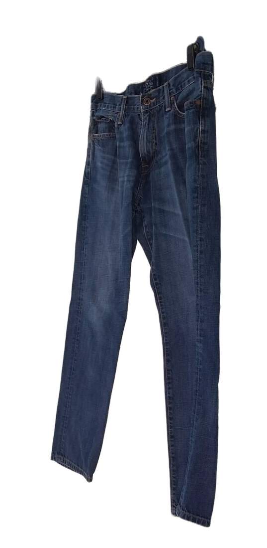Mens Blue Medium Wash Pockets Denim Straight Leg Jeans Size 33 image number 2