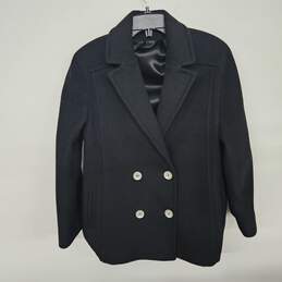 Fashionbilt Casual Black Wool Coat